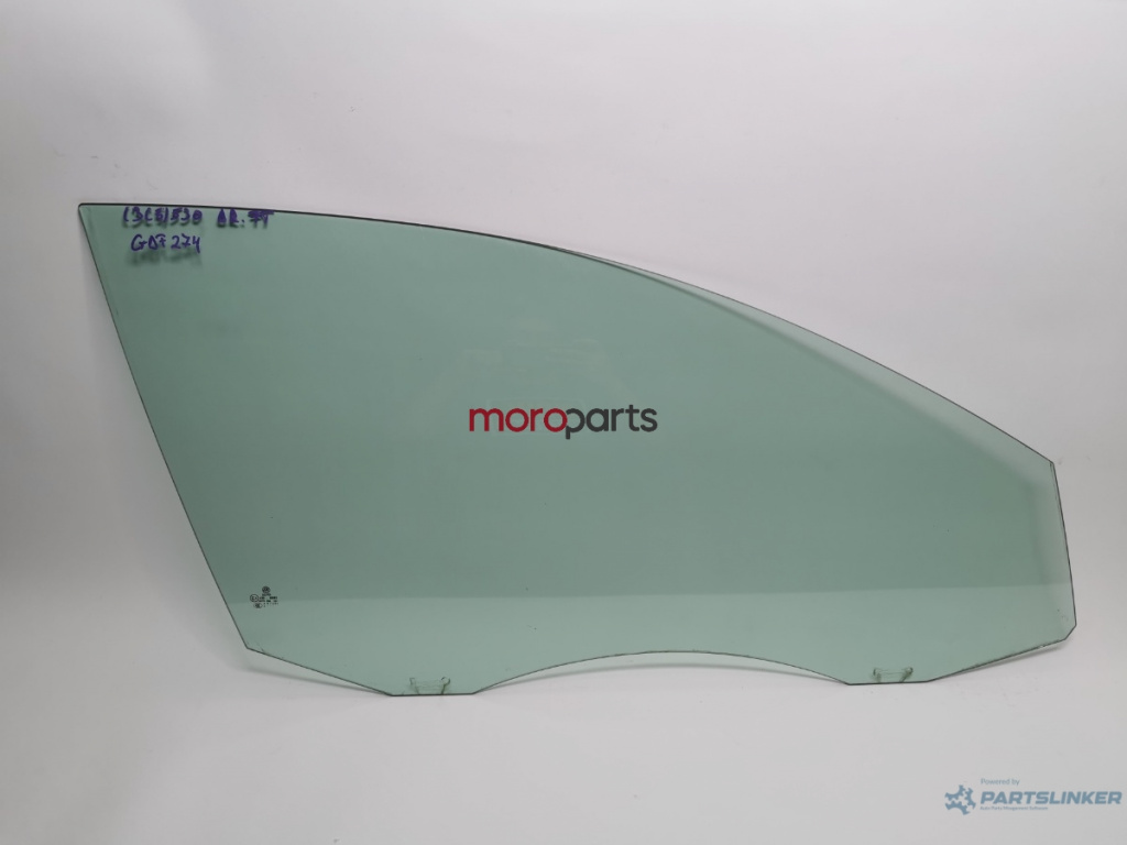Geam portiera dreapta fata VOLKSWAGEN PASSAT Variant 3C5 2005 - 2011 2.0 TDI 16V BKP, CBAB VAG GDF274