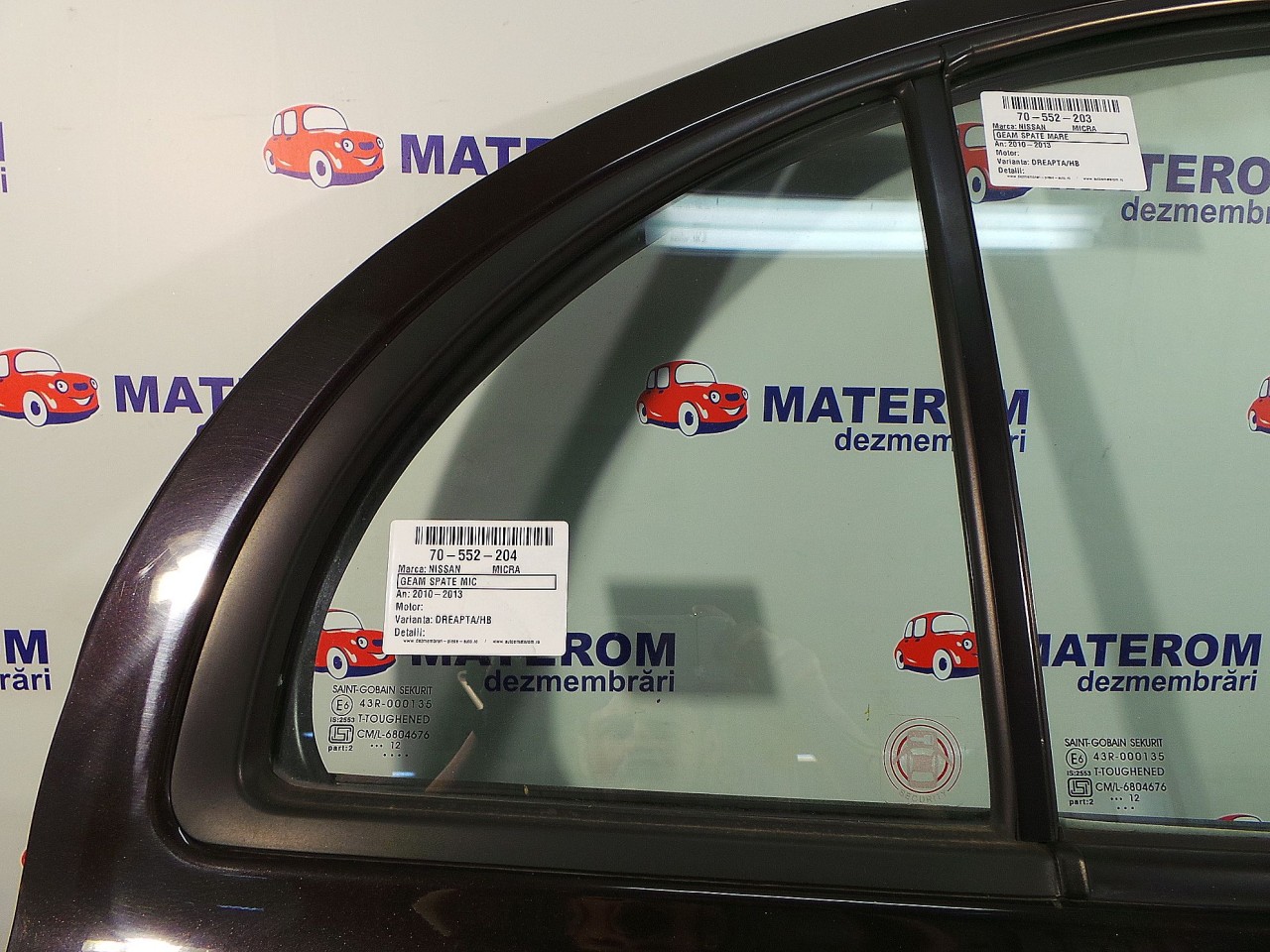 GEAM SPATE MIC DREAPTA NISSAN MICRA - - (2010 2013)