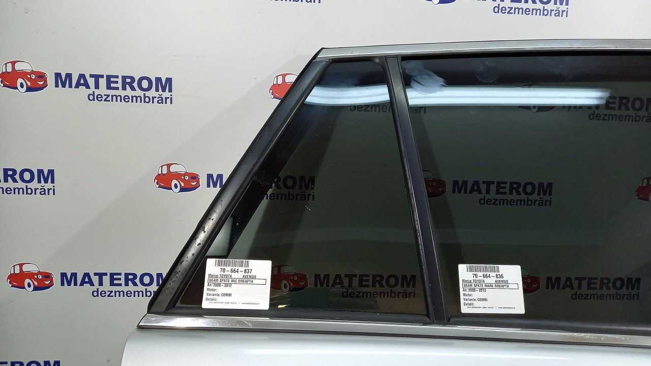GEAM SPATE MIC DREAPTA TOYOTA AVENSIS - - (2008 2012)