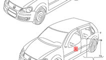 Geam stanga fata Volkswagen Polo (9N3) Hatchback 1...