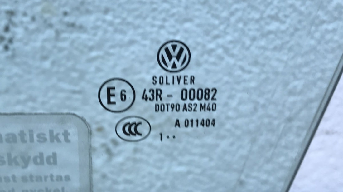Geam stanga fata VW Passat B7 2.0TDI DSG combi 2012 (43R00082)