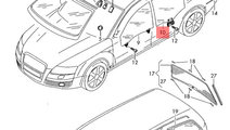 Geam stanga spate Audi A6 C6 (4F2) Sedan 2006 2.7 ...