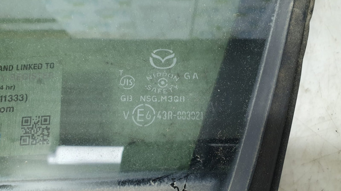 Geam stanga spate fix Mazda 6 GJ [2012 - 2015] 2.2 SHY1