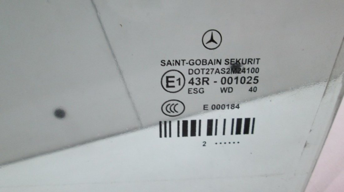 Geam stanga spate Mercedes Benz E-Class W212 an 2009-2015