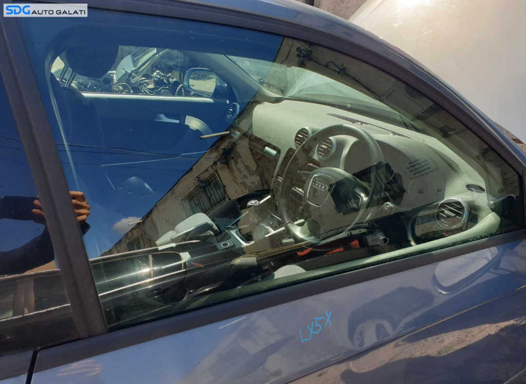 Geam Sticla de pe Usa Portiera Dreapta Fata Audi A3 8P Coupe 2 Usi 2004 - 2013