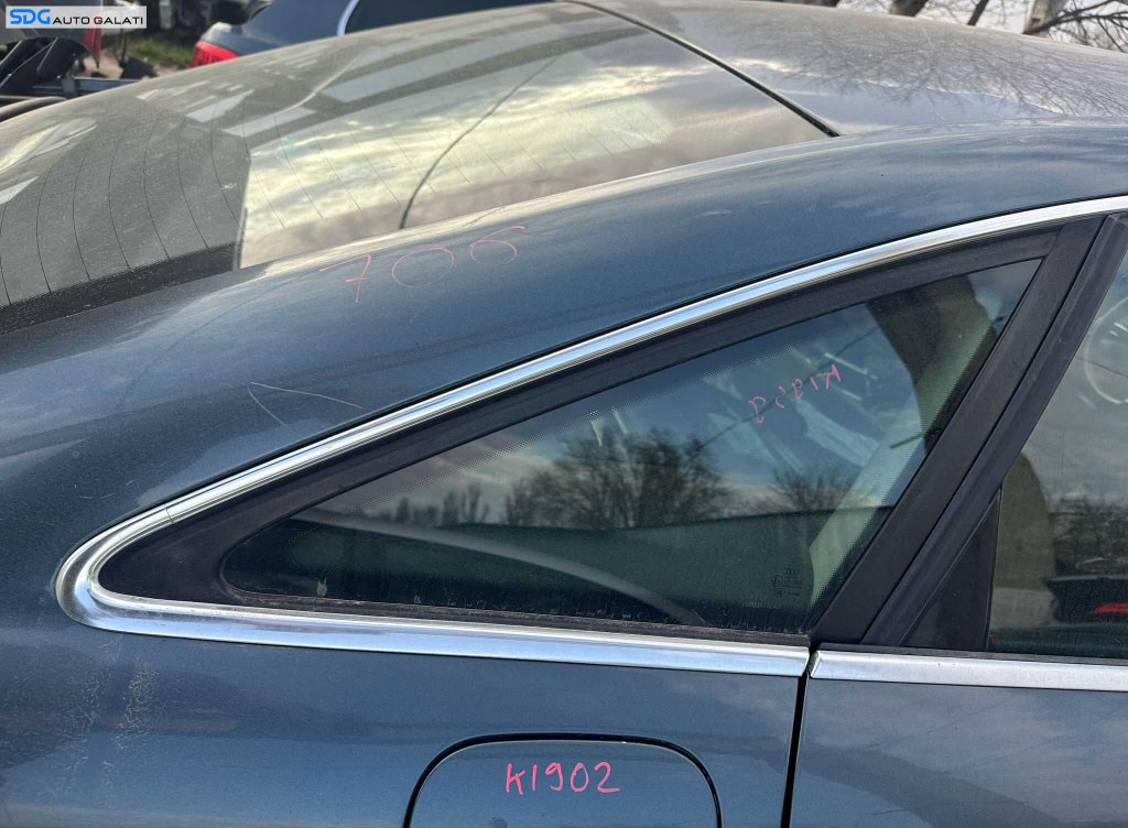 Geam Sticla Fix de pe Aripa Dreapta Spate Audi A6 C6 Berlina Sedan 2004 - 2011 [K1949]