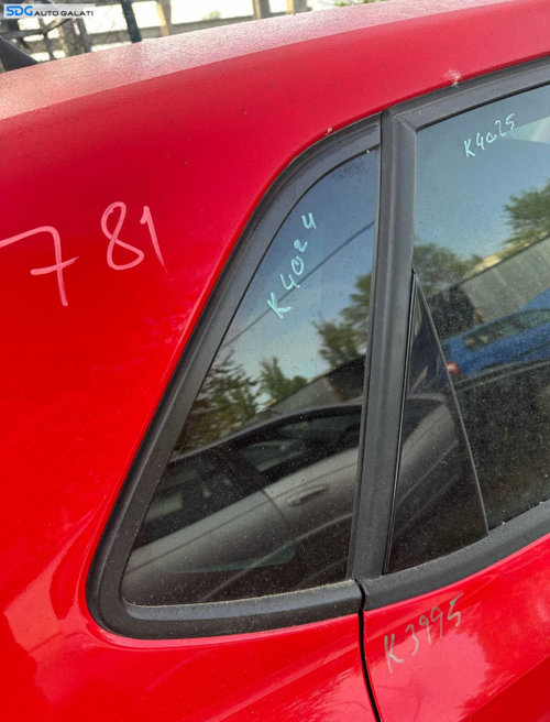 Geam Sticla Fix de pe Aripa Dreapta Spate Volkswagen Polo 6R 2009 - 2016 [K4024]