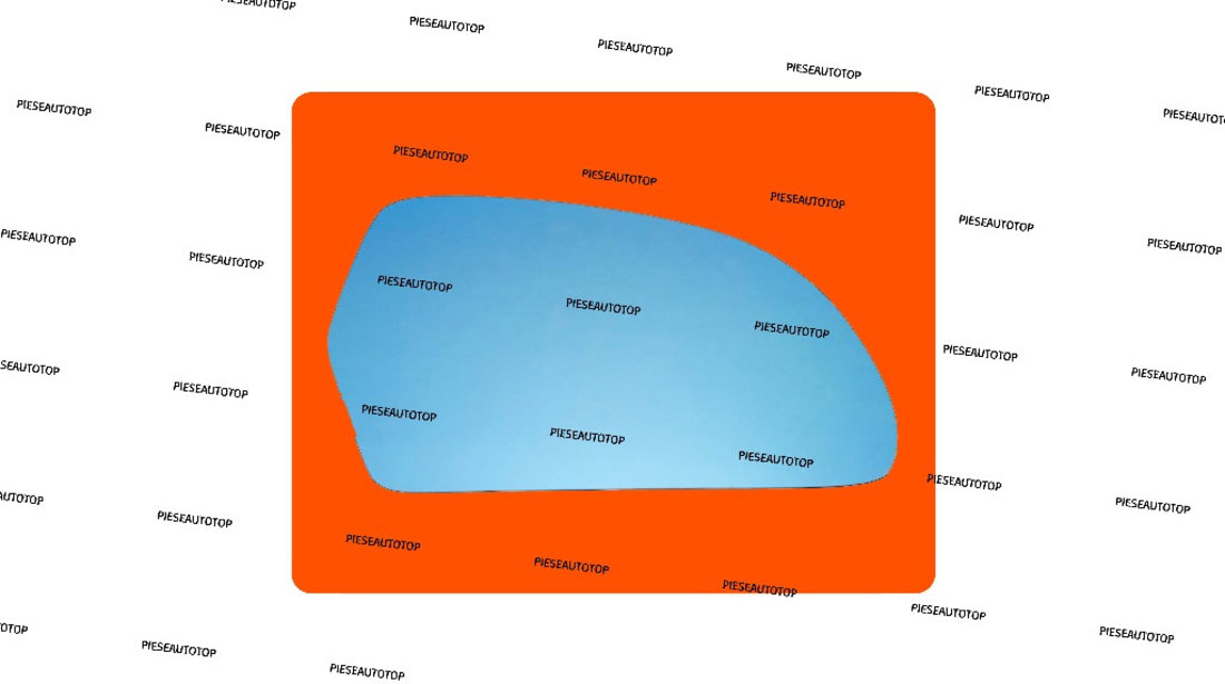 Geam Sticla oglinda dreapta Skoda Octavia 2 2008-2013 NOUA (INCALZITA) TENTA ALBASTRA