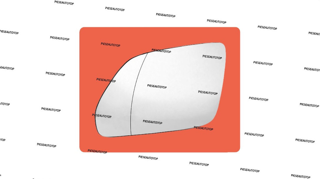 Geam Sticla oglinda stanga VW Cross Polo 2005-2009 NOUA 1Z1857521F 6Q0857521F (INCALZITA)