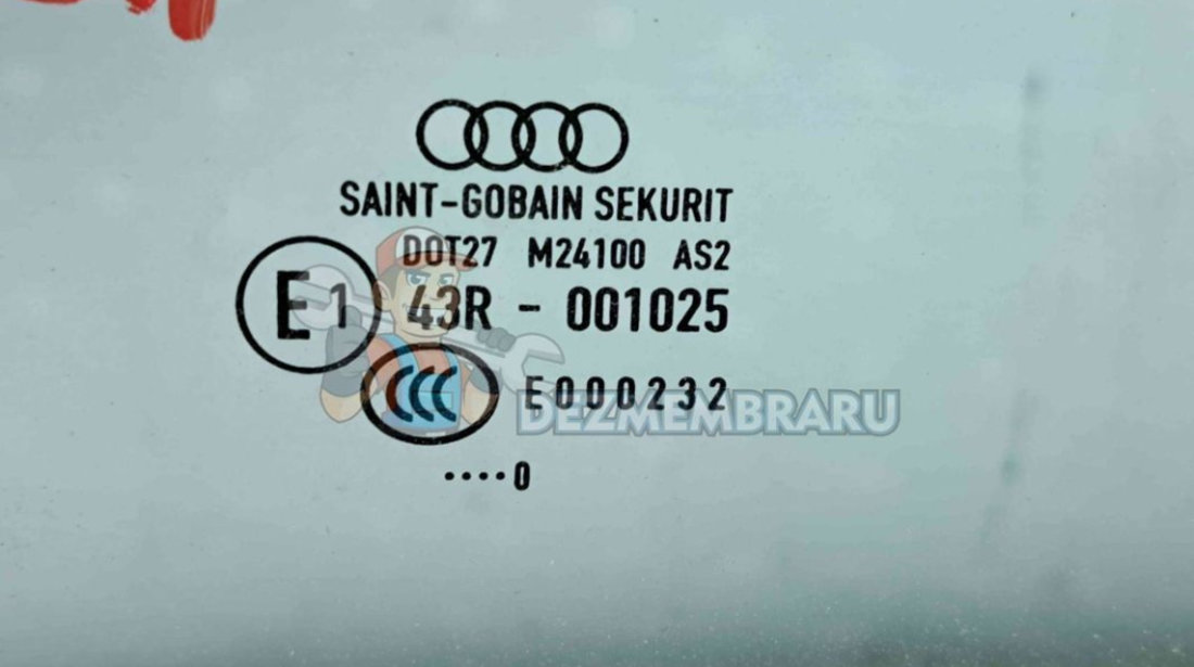 Geam usa dreapta fata Audi A3 Sportback (8PA) [Fabr 2004-2013] OEM