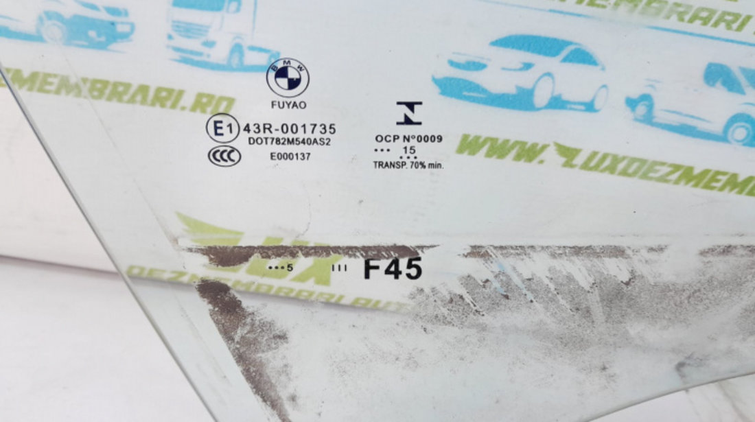 Geam usa dreapta fata BMW Seria 2 Active Tourer F45 [2014 - 2018]