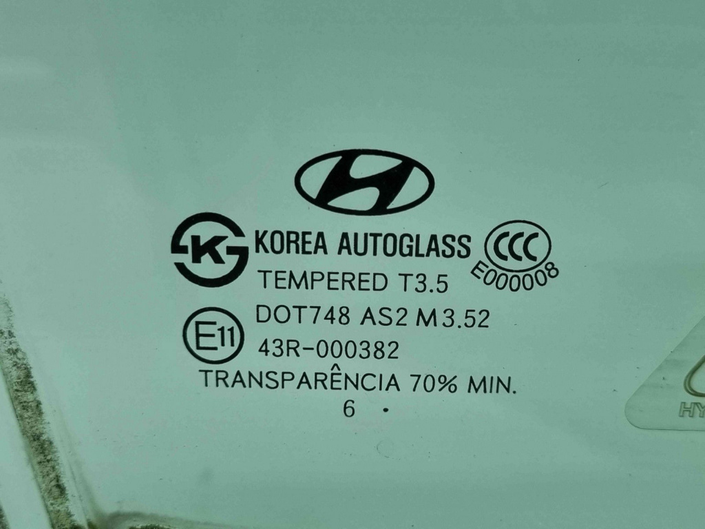 Geam usa dreapta fata Hyundai Santa Fe 2 (CM) [Fabr 2005-2012] OEM