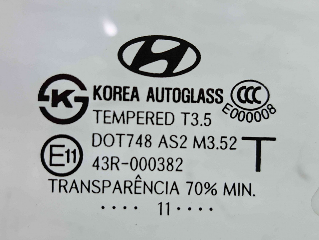 Geam usa dreapta fata Hyundai Santa Fe 2 (CM) [Fabr 2005-2012] OEM