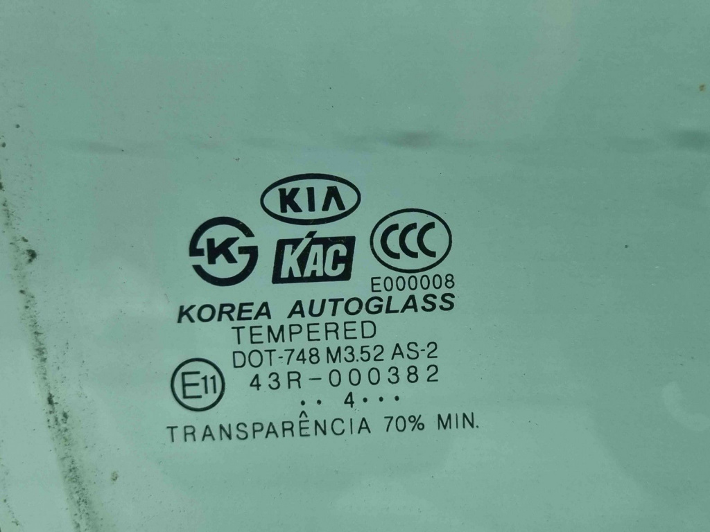 Geam usa dreapta fata Kia Sorento 1 [Fabr 2002-2009] OEM