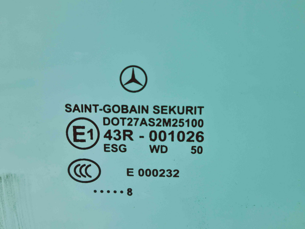 Geam usa dreapta fata Mercedes Clasa CLK (C209) [Fabr 2002-2009] OEM