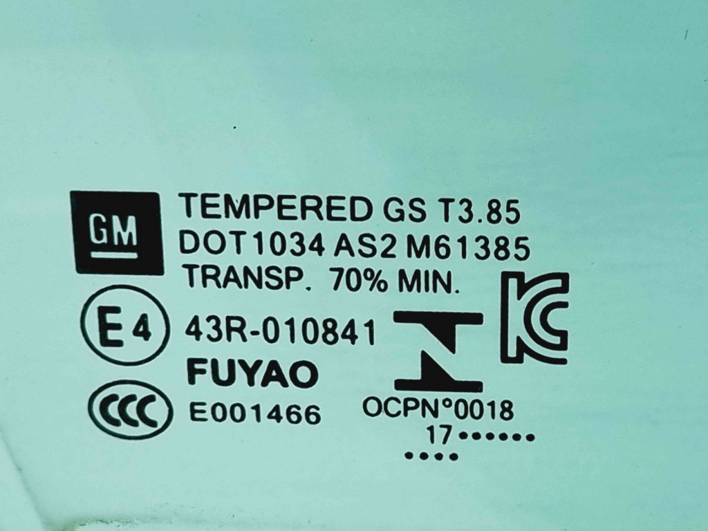 Geam usa dreapta fata Opel Astra K Hatchback [Fabr 2015-2022] OEM