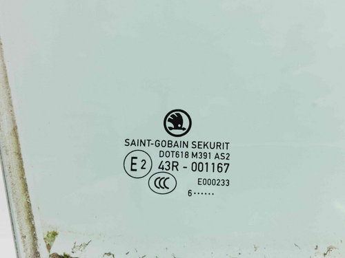 Geam usa dreapta fata Skoda Fabia 3 Combi (NJ5) [Fabr 2014-2022] OEM