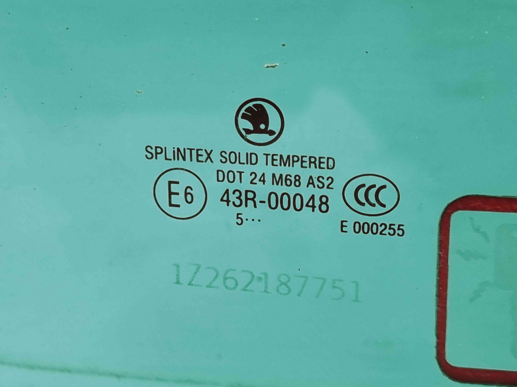 Geam usa dreapta fata Skoda Octavia 2 (1Z3) [Fabr 2004-2013] OEM