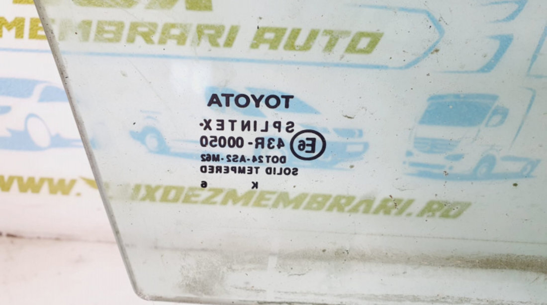 Geam usa dreapta fata Toyota Corolla E120 [2000 - 2008]