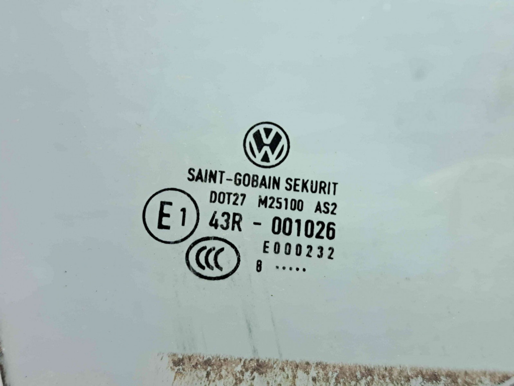 Geam usa dreapta fata Volkswagen Passat CC (357) [Fabr 2008-2012] OEM