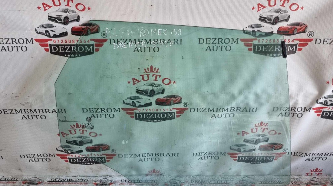 Geam usa dreapta spate Alfa Romeo 159 SW