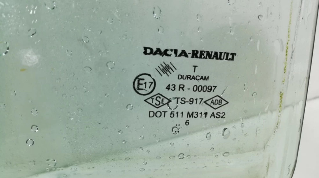 Geam usa dreapta spate Dacia Logan An 2004 2005 2006 2007 2008 2009 2010 2011 2012