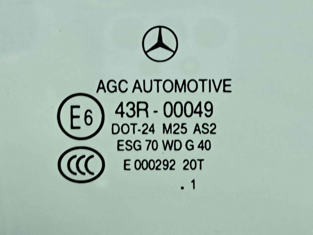 Geam usa dreapta spate Mercedes Clasa C (W204) [Fabr 2007-2014] OEM