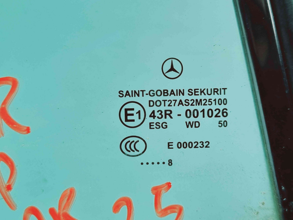 Geam usa dreapta spate Mercedes Clasa CLK (C209) [Fabr 2002-2009] OEM