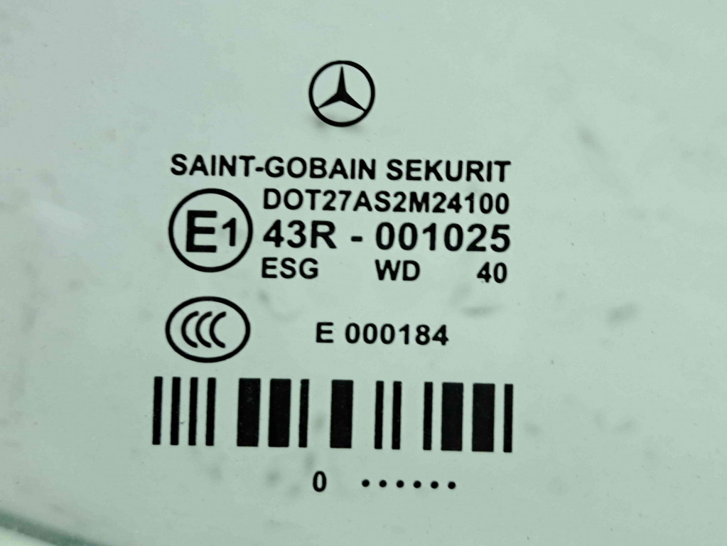 Geam usa dreapta spate Mercedes Clasa E (W212) [Fabr 2009-2016] OEM