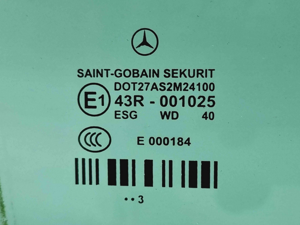 Geam usa dreapta spate Mercedes Clasa E (W212) Facelift AMG [Fabr 2009-2016] OEM