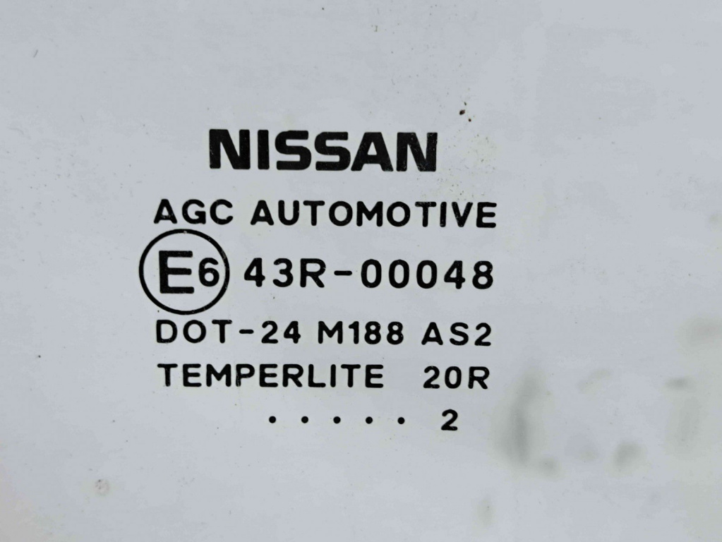 Geam usa dreapta spate Nissan Qashqai Facelift (2) [Fabr 2009-2013] OEM