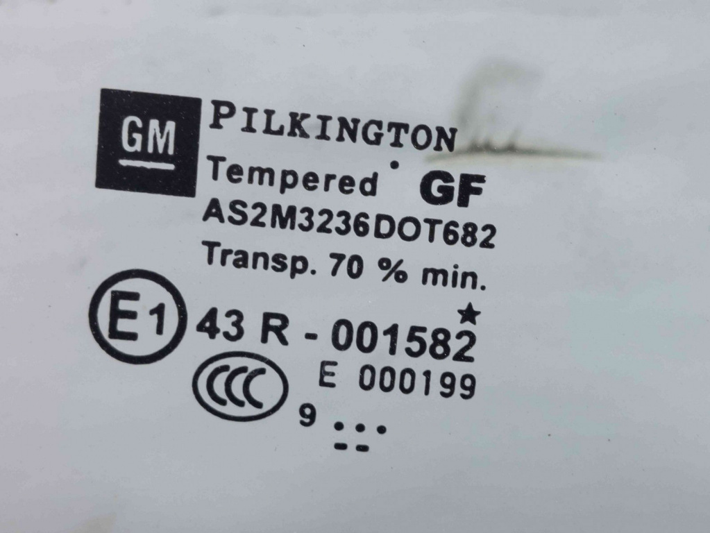 Geam usa dreapta spate Opel Astra J [Fabr 2009-2015] OEM