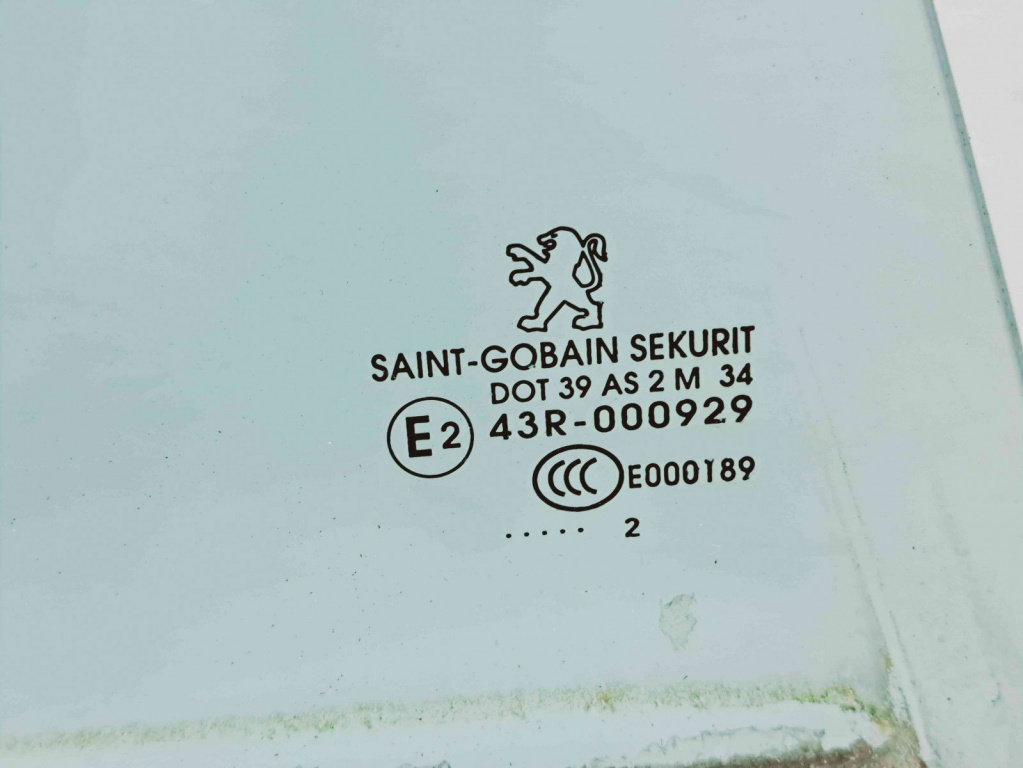 Geam usa dreapta spate Peugeot 508 [Fabr 2010-2018] OEM