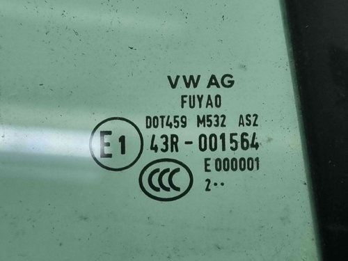 Geam usa dreapta spate Seat Toledo 4 (KG3) [Fabr 2012-2018] OEM