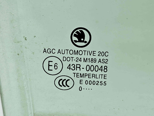 Geam usa dreapta spate Skoda Fabia 3 Combi (NJ5) [Fabr 2014-2022] OEM