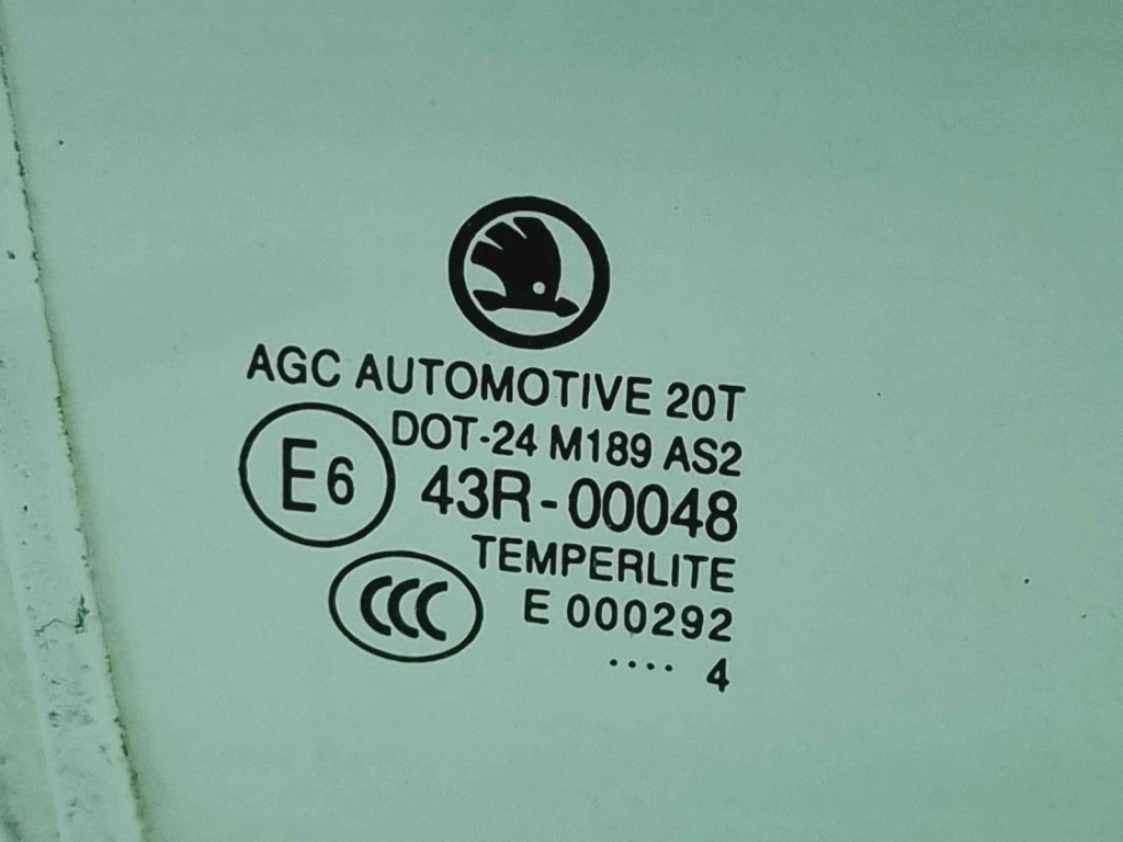 Geam usa dreapta spate Skoda Octavia 3 (5E3) [Fabr 2012-2020] OEM