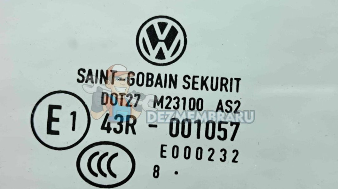 Geam usa dreapta spate Volkswagen Golf 6 (5K1) [Fabr 2009-2013] OEM