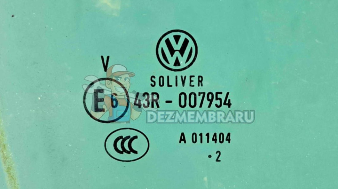 Geam usa dreapta spate Volkswagen Passat B7 (365) Variant [Fabr 2010-2014] OEM