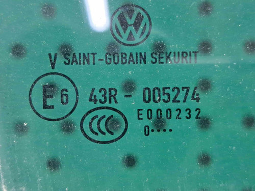 Geam usa dreapta spate Volkswagen Passat CC (357) [Fabr 2008-2012] OEM