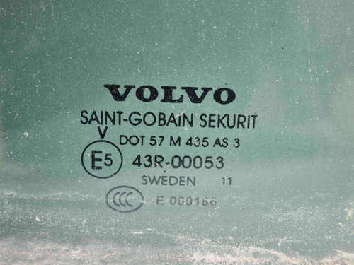 Geam usa dreapta spate Volvo XC60 [Fabr 2008-2017] OEM