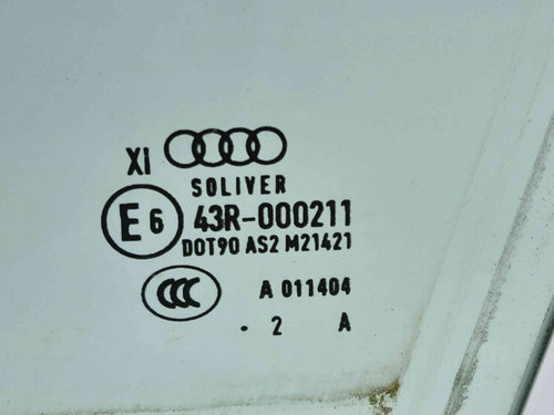 Geam usa stanga fata Audi A8 D4 (4H2, 4H8, 4HC, 4HL) [Fabr 2009-2018] OEM