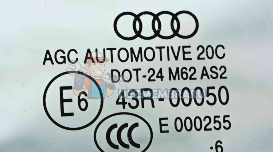 Geam usa stanga fata Audi Q7 (4MB) [ Fabr 2015-prezent] OEM