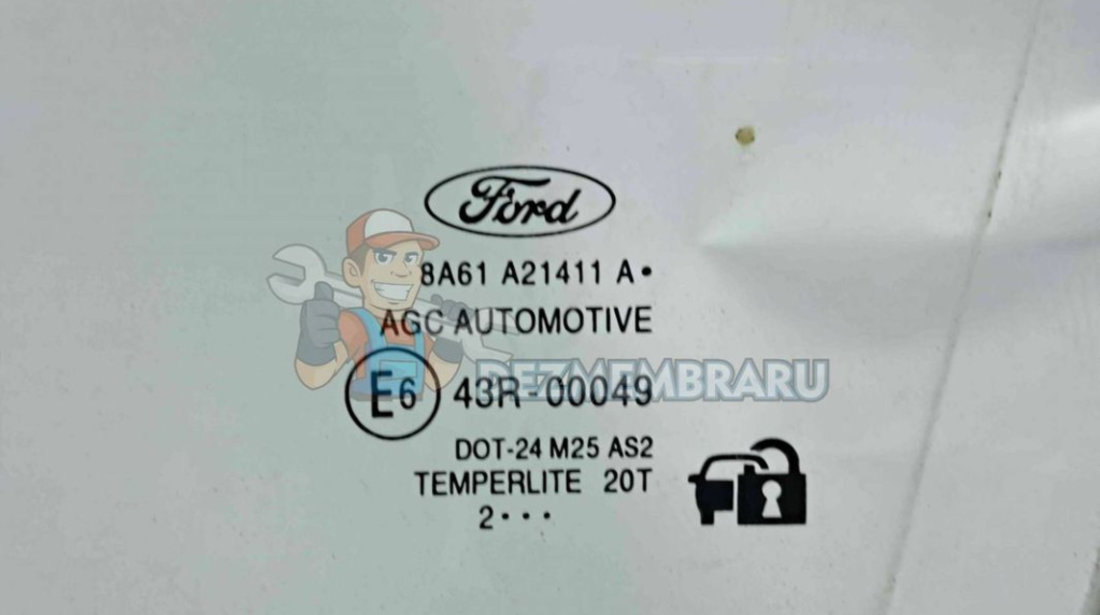 Geam usa stanga fata Ford Fiesta 7 [Fabr 2017-prezent] OEM
