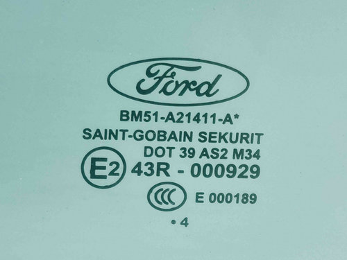 Geam usa stanga fata Ford Focus 3 Hatchback [Fabr 2011-2015] OEM