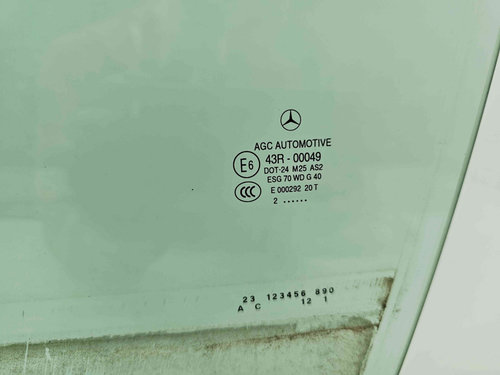 Geam usa stanga fata Mercedes Clasa C Coupe (C204) Facelift AMG [Fabr 2011-2015] OEM