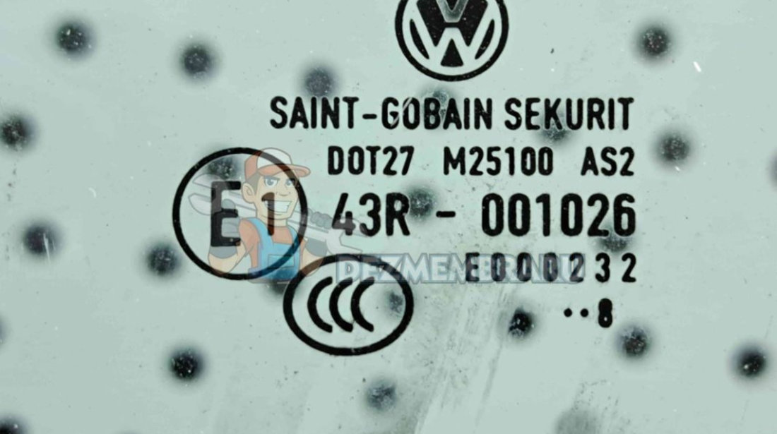 Geam usa stanga fata Volkswagen Passat CC (357) [Fabr 2008-2012] OEM