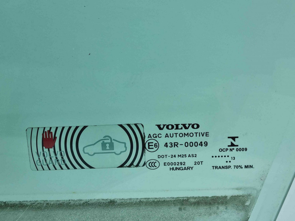 Geam usa stanga fata Volvo V40 [Fabr 2013-2019] OEM