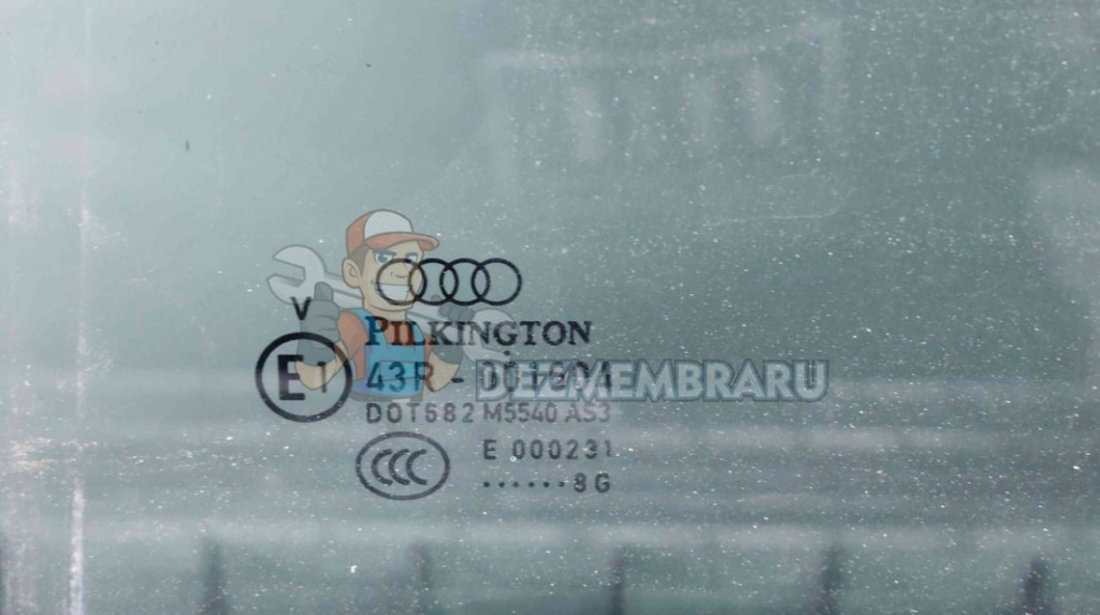 Geam usa stanga spate Audi Q7 (4LB) [ Fabr 2006-2014] OEM