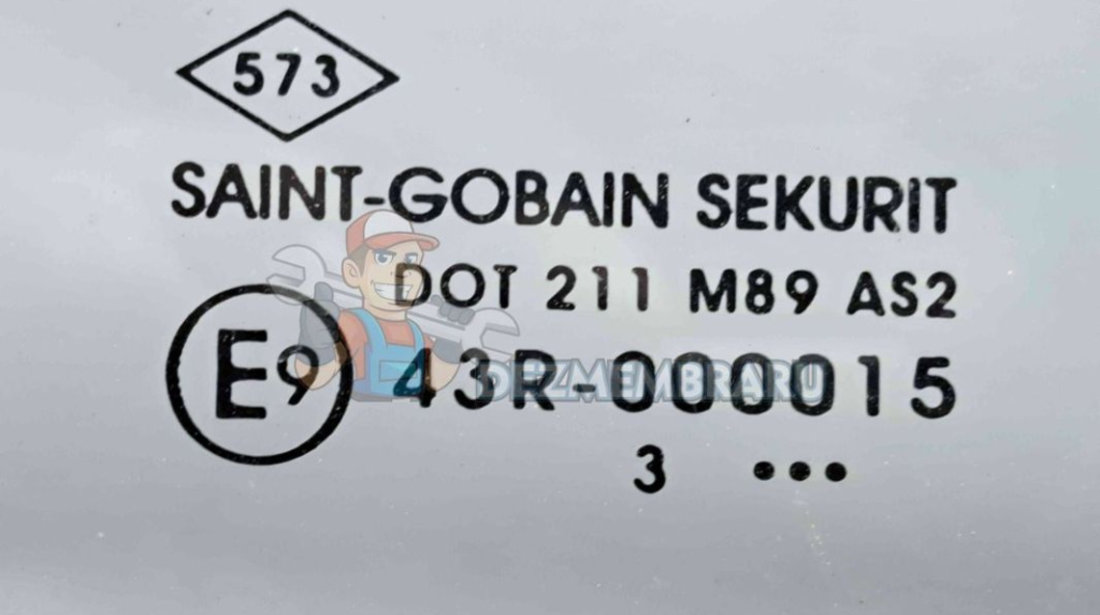 Geam usa stanga spate Dacia Sandero 2 [Fabr 2012-prezent] OEM