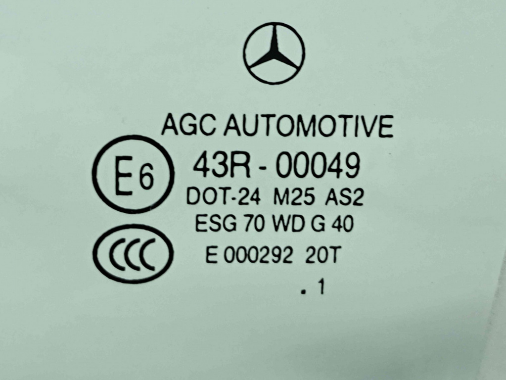 Geam usa stanga spate Mercedes Clasa C (W204) [Fabr 2007-2014] OEM